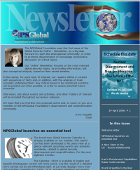 Newsletter # 1, 24 de abril de 2009