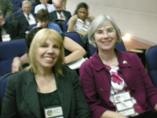 Irma Arguello and Susan Burk at the Rio de Janiero's Nuclear Nonproliferation and Disarmament - The Future of the NPT