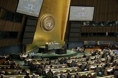 The opening of the 2005 Review Conference of the NPT (UN Photo/Mark Garten).