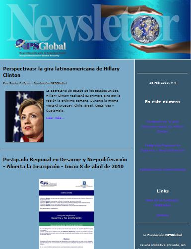 Newsletter #4, 1 marzo 2010