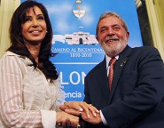 Cristina Fernández and Luiz Inacio Lula da Silva