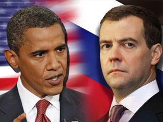 Barack Obama and Dimitri Medvedev