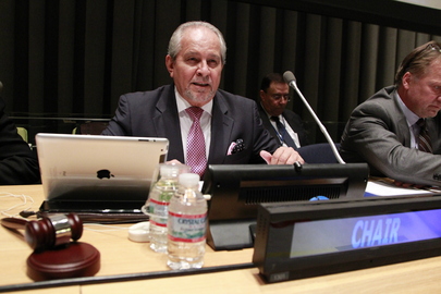 Embajador Enrique Román Morey, Presidente del 3er. PrepCom - UN